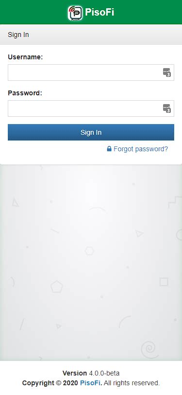 pisofi admin password|Build Guide .